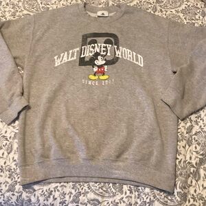 Disney Heather Gray Sweatshirt